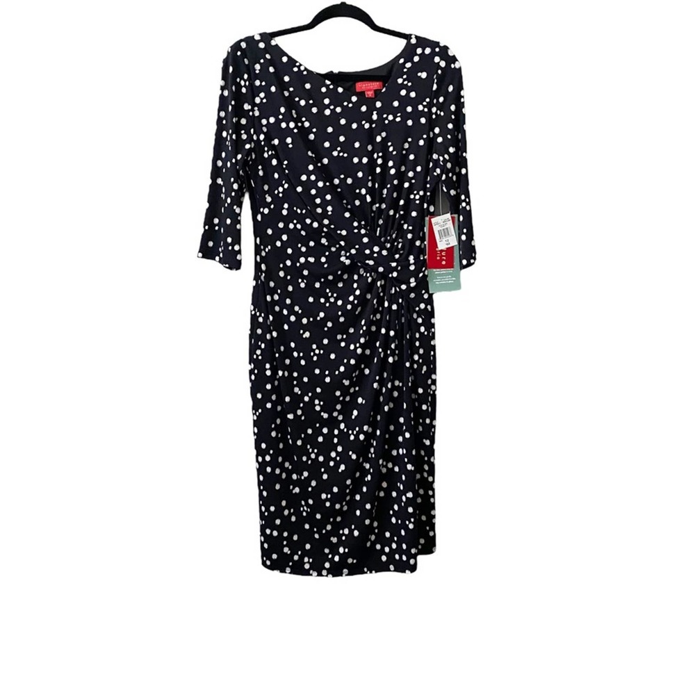 NWT Signature by Sangria Twist Polka Dot Sheath Dress.Beautiful dress !